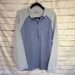 Vineyard Vines Performance 1/4 Zip Mens Sz XL Blue Pullover Sweatshirt